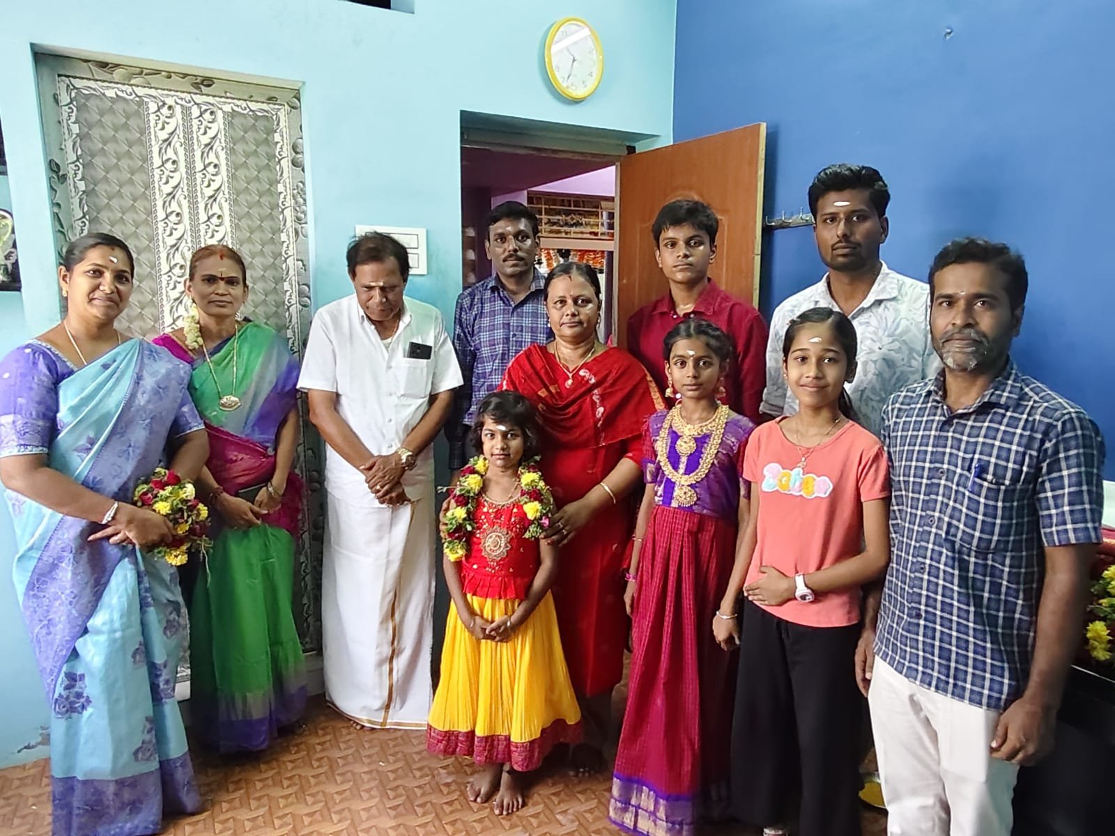 The school community at the Attur opening
